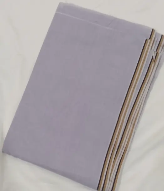 Unstitched Light Lavender Cotton Fabric – Soft Pastel Elegance